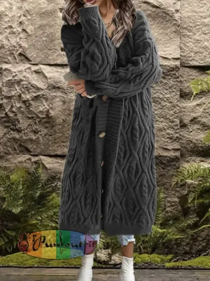 Women’s Cable Knit Cardigan Sweater