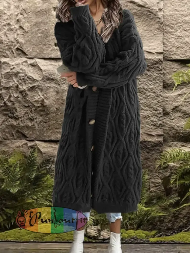 Women’s Cable Knit Cardigan Sweater