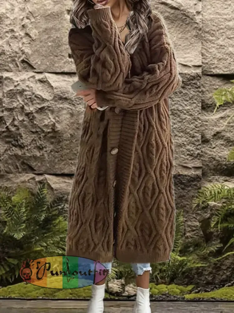 Women’s Cable Knit Cardigan Sweater