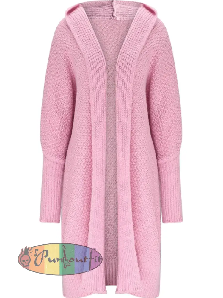 Women’s Batwing Sleeve Chunky Knit Cardigan Sweater