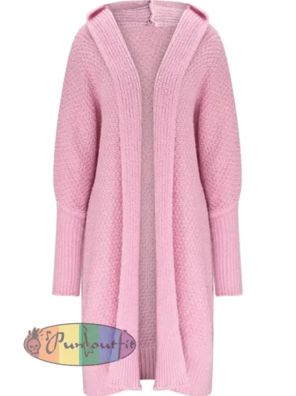 Women’s Batwing Sleeve Chunky Knit Cardigan Sweater