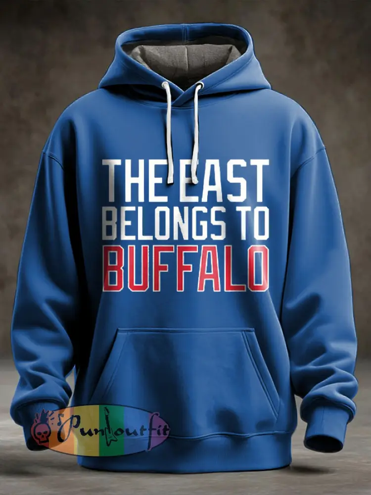 Men’s Buffalo Football Lover Printed Hoodie