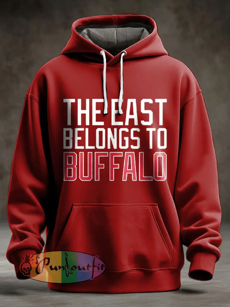 Men’s Buffalo Football Lover Printed Hoodie