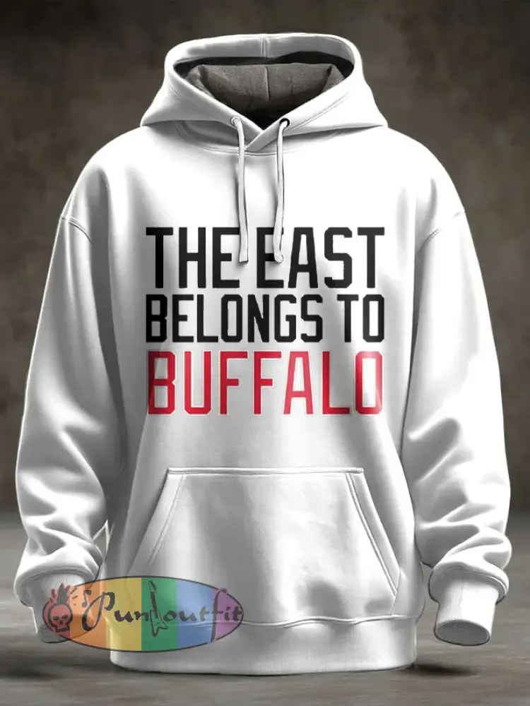 Men’s Buffalo Football Lover Printed Hoodie