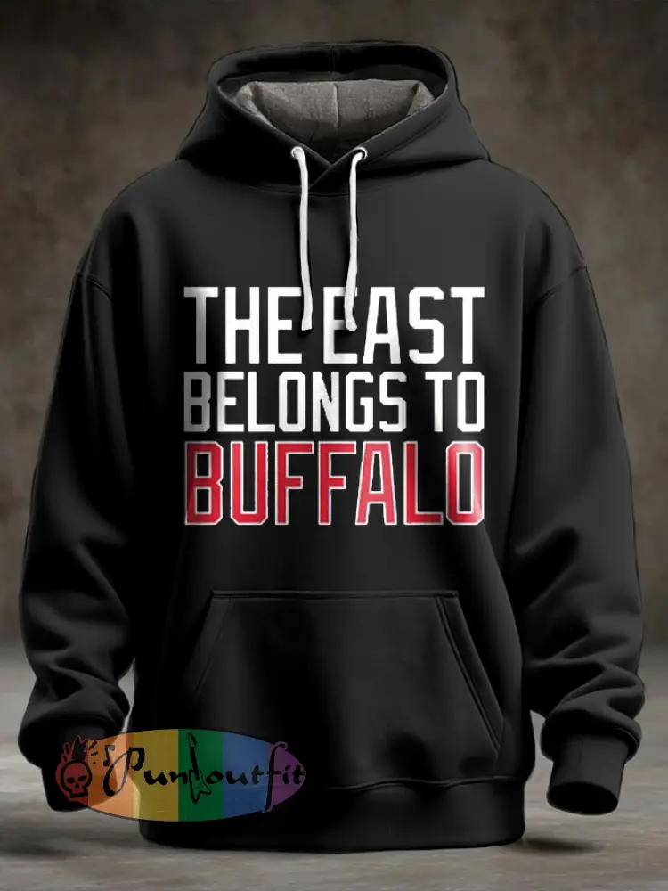 Men’s Buffalo Football Lover Printed Hoodie