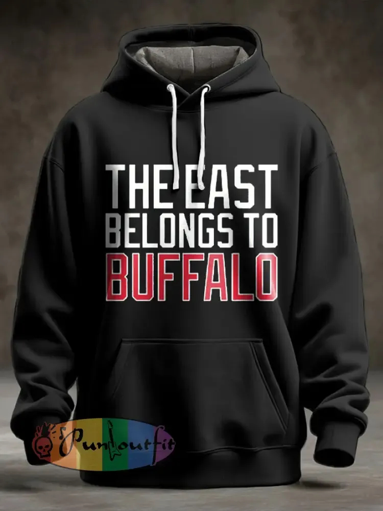 Men’s Buffalo Football Lover Printed Hoodie