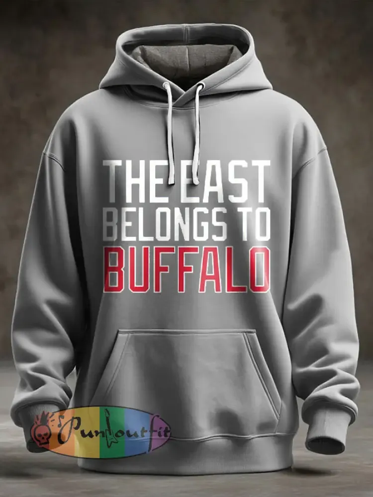 Men’s Buffalo Football Lover Printed Hoodie