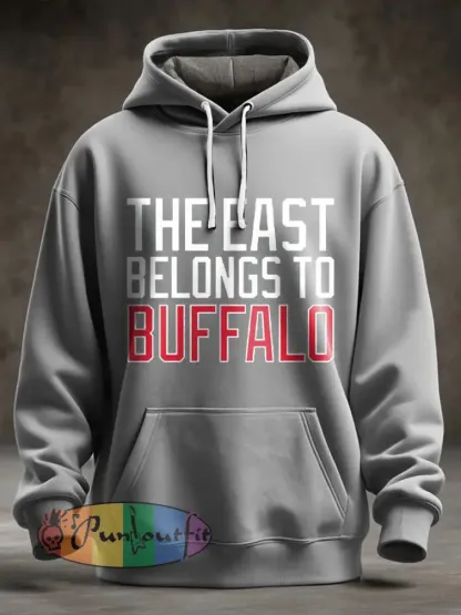 Men’s Buffalo Football Lover Printed Hoodie