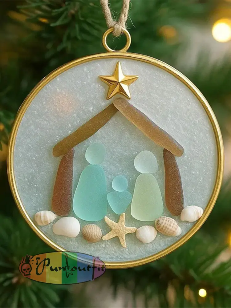 Coastal Christmas Tree Ornament - As picture · ONE
