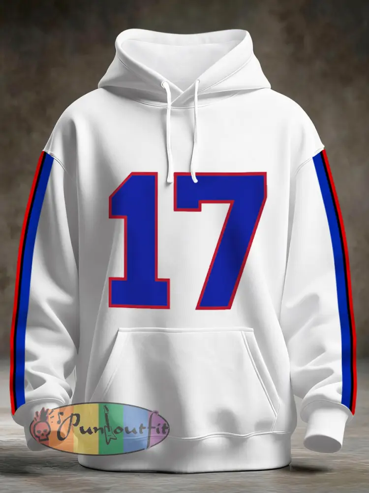 Men’s Football Fans Lovers Gameday Casual Pocket Hoodie