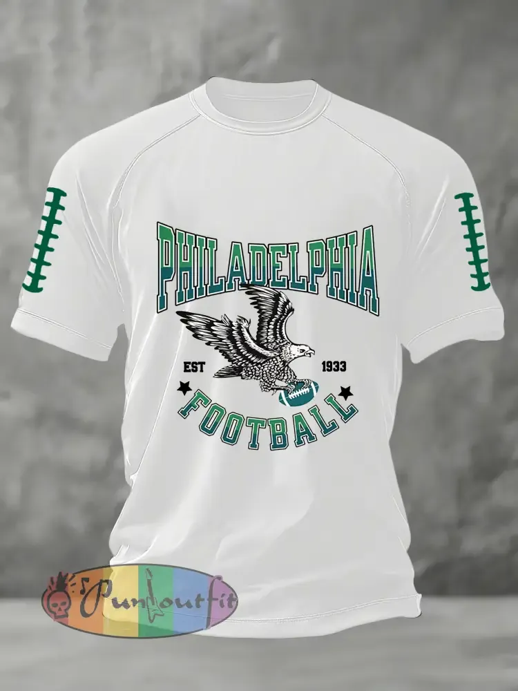 Men’s Football Fans Lovers Gameday Short Sleeve T-shirt
