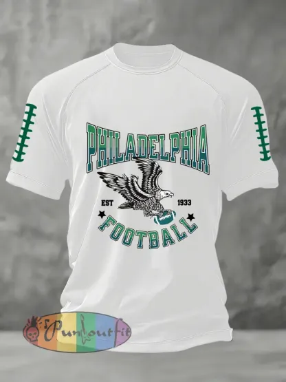 Men’s Football Fans Lovers Gameday Short Sleeve T-shirt