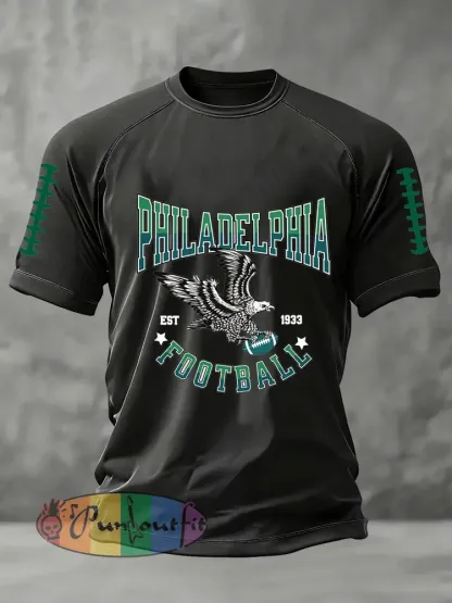 Men’s Football Fans Lovers Gameday Short Sleeve T-shirt