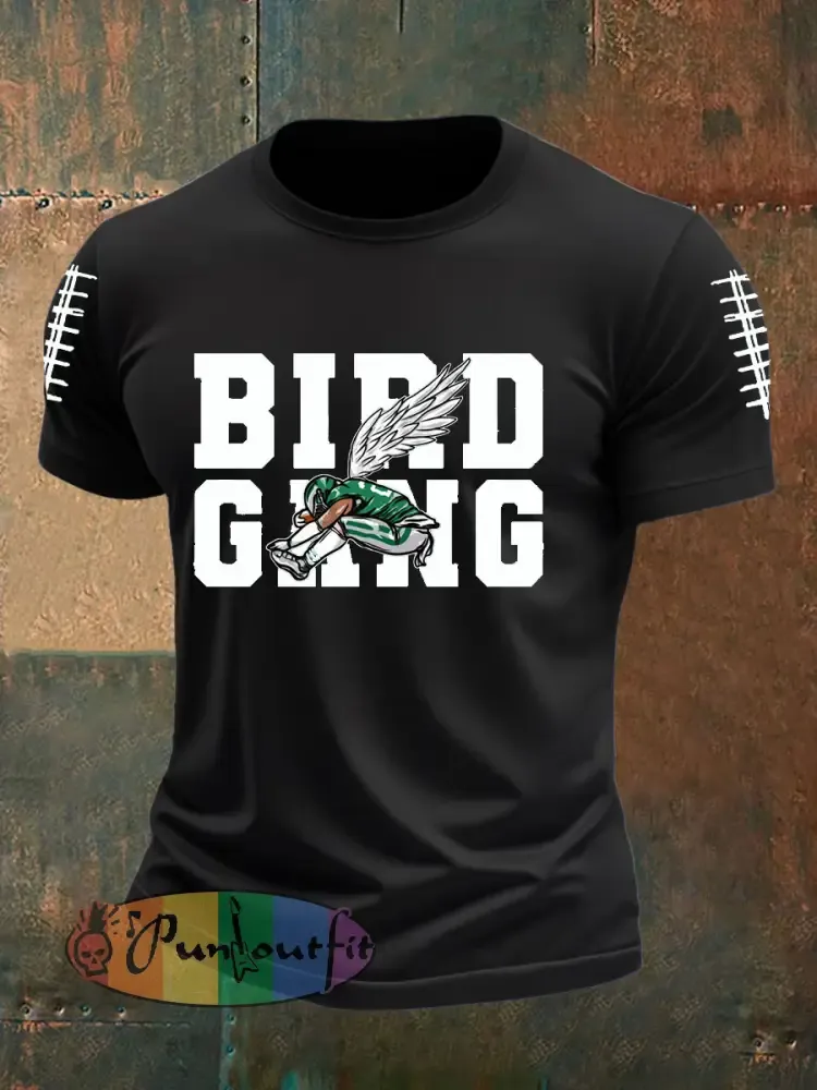 Men’s Football Fans Lovers Gameday Casual imitation cotton short-sleeved T-shirt
