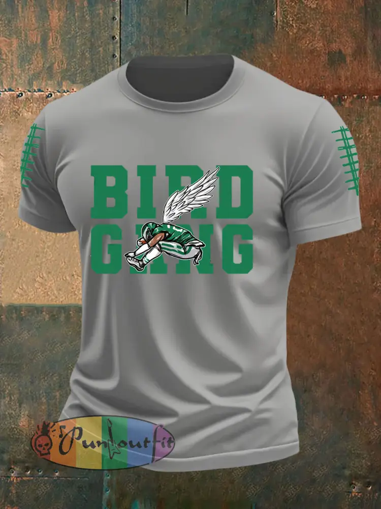 Men’s Football Fans Lovers Gameday Casual imitation cotton short-sleeved T-shirt