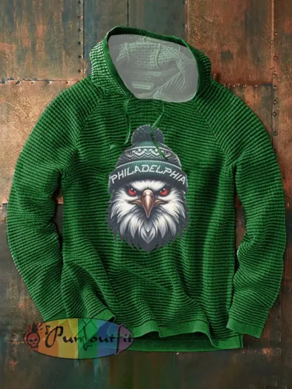 Men’s Football Fans Lovers Gameday Casual French Terry Hoodie