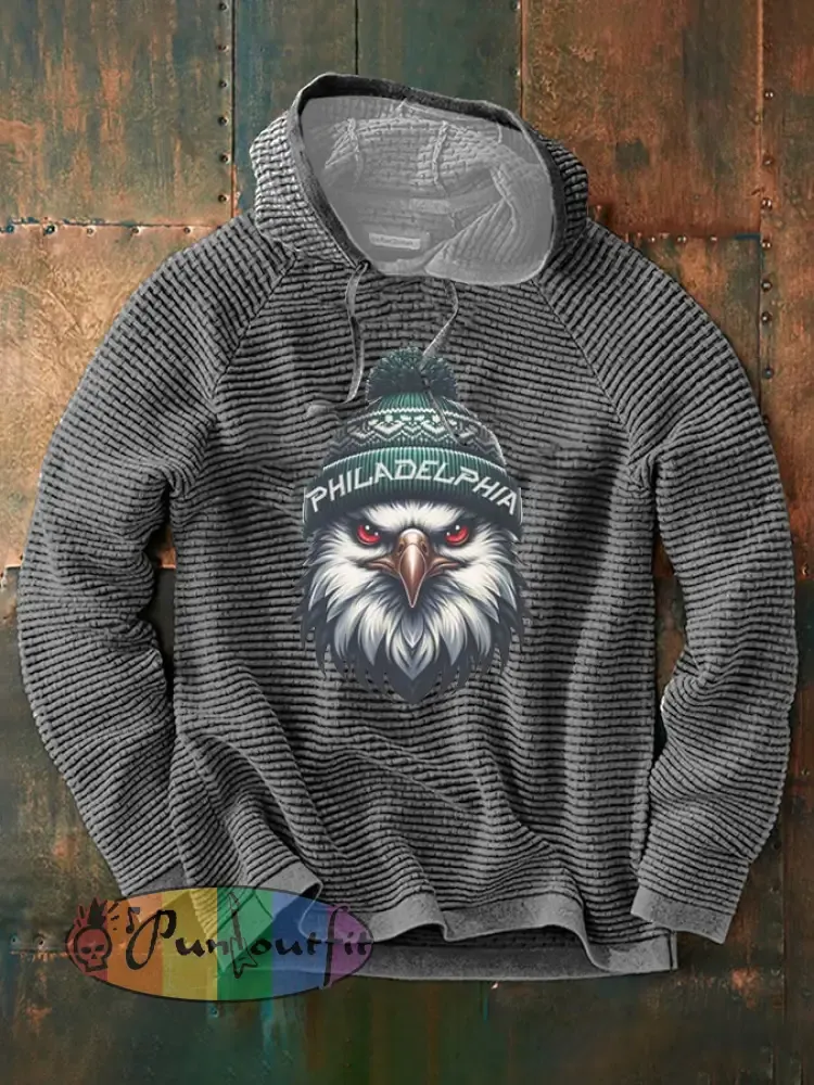 Men’s Football Fans Lovers Gameday Casual French Terry Hoodie