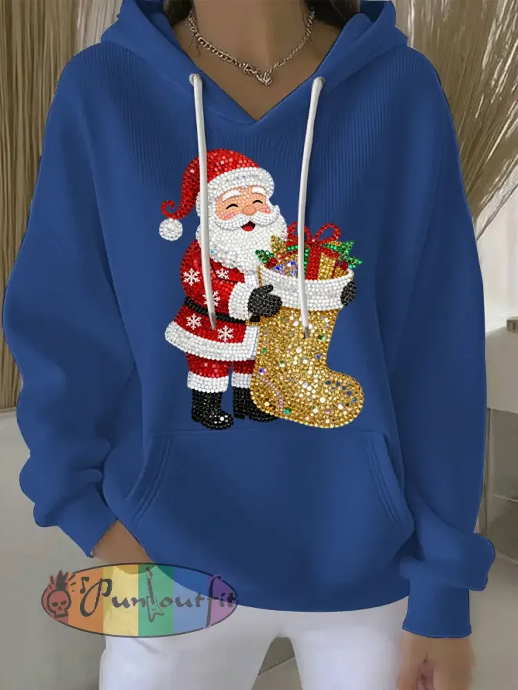 Women’s Christmas Print Casual Hoodie