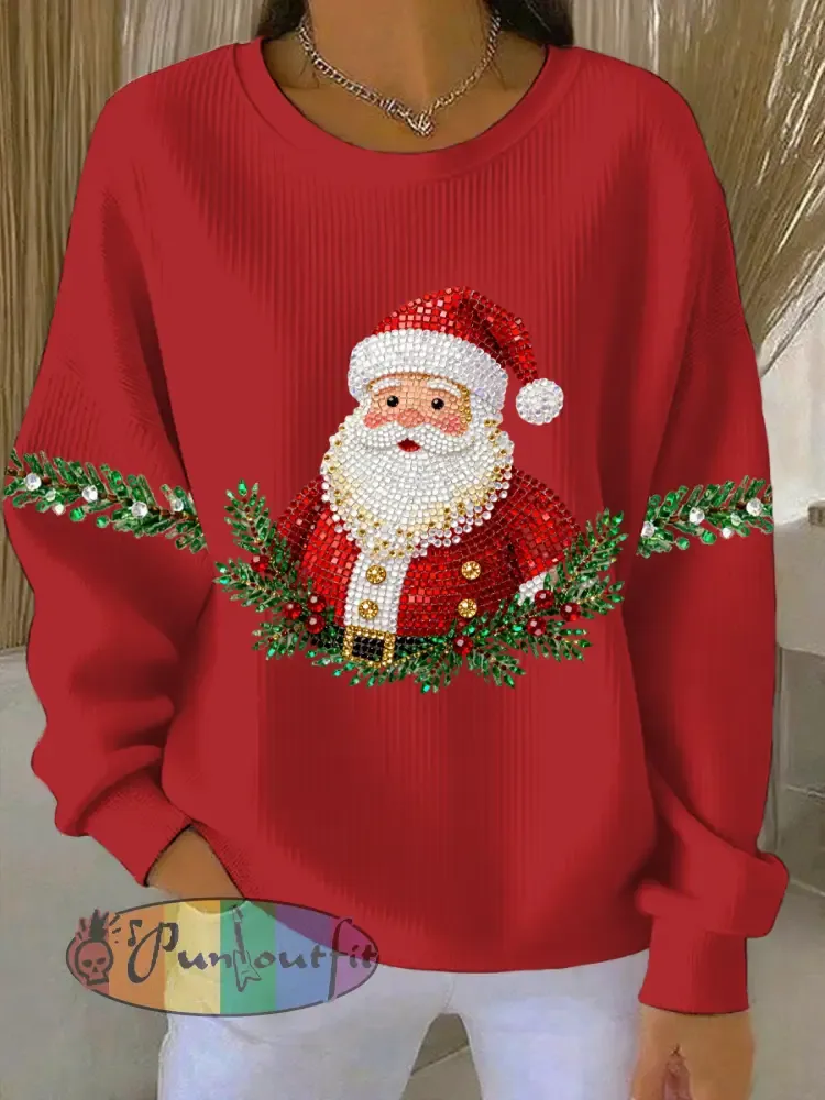 Women’s Christmas Print Casual Sweatshirt