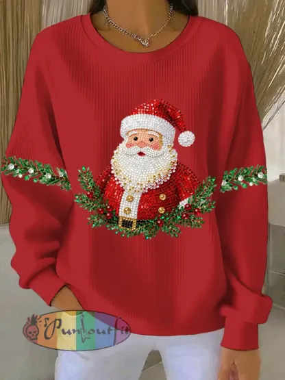 Women’s Christmas Print Casual Sweatshirt