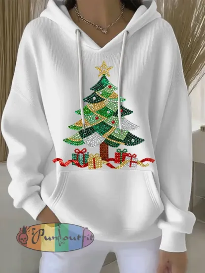 Women’s Christmas Print Casual Hoodie