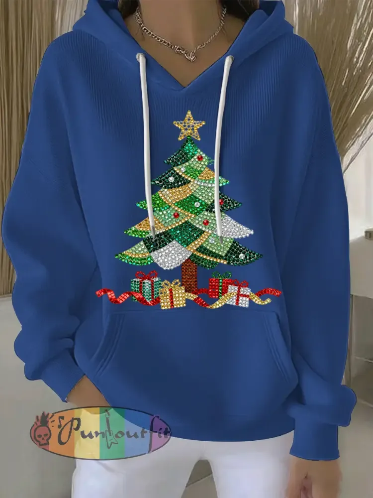 Women’s Christmas Print Casual Hoodie