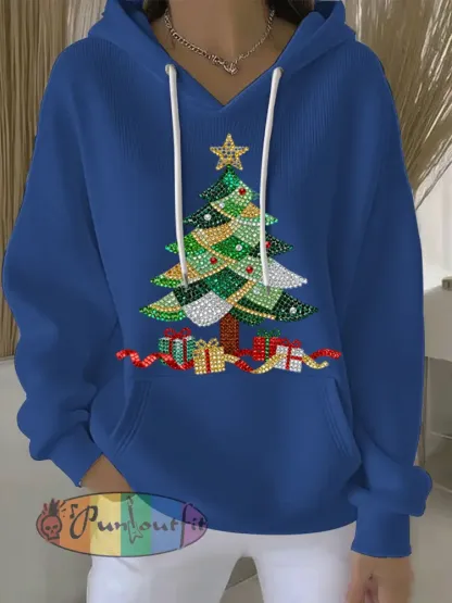 Women’s Christmas Print Casual Hoodie