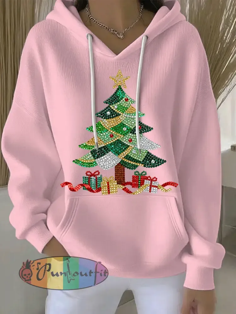 Women’s Christmas Print Casual Hoodie