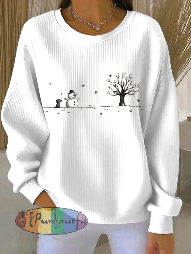 Women’s Christmas Print Casual Sweatshirt