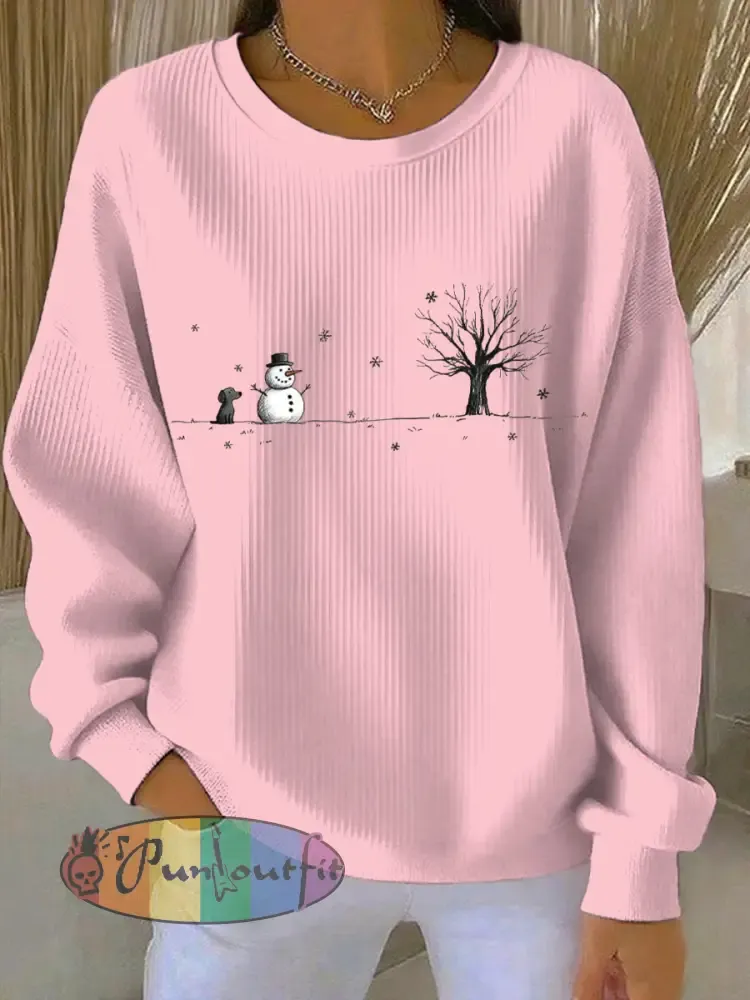 Women’s Christmas Print Casual Sweatshirt