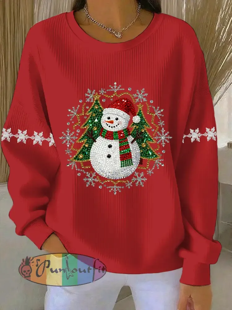 Women’s Christmas Print Casual Sweatshirt
