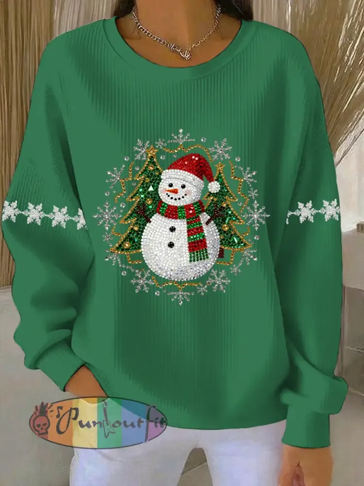 Women’s Christmas Print Casual Sweatshirt