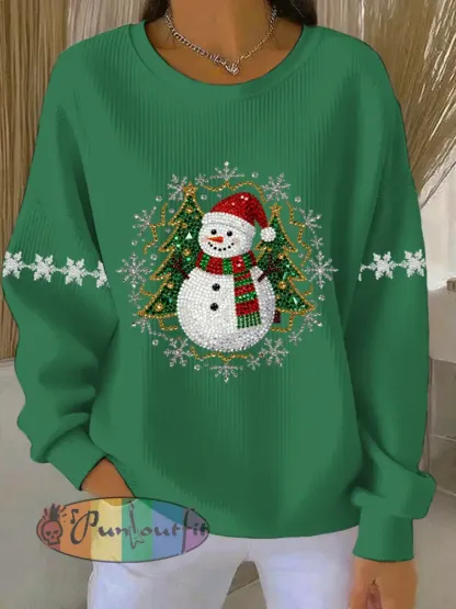 Women’s Christmas Print Casual Sweatshirt