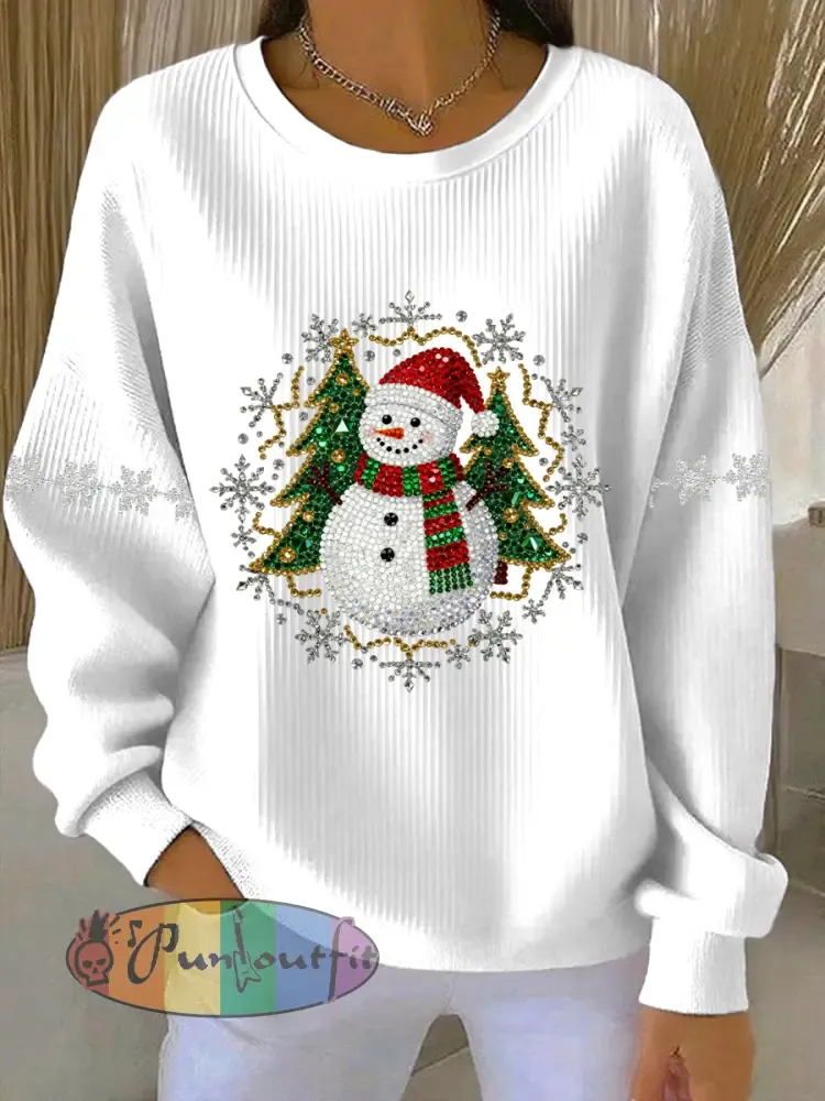 Women’s Christmas Print Casual Sweatshirt