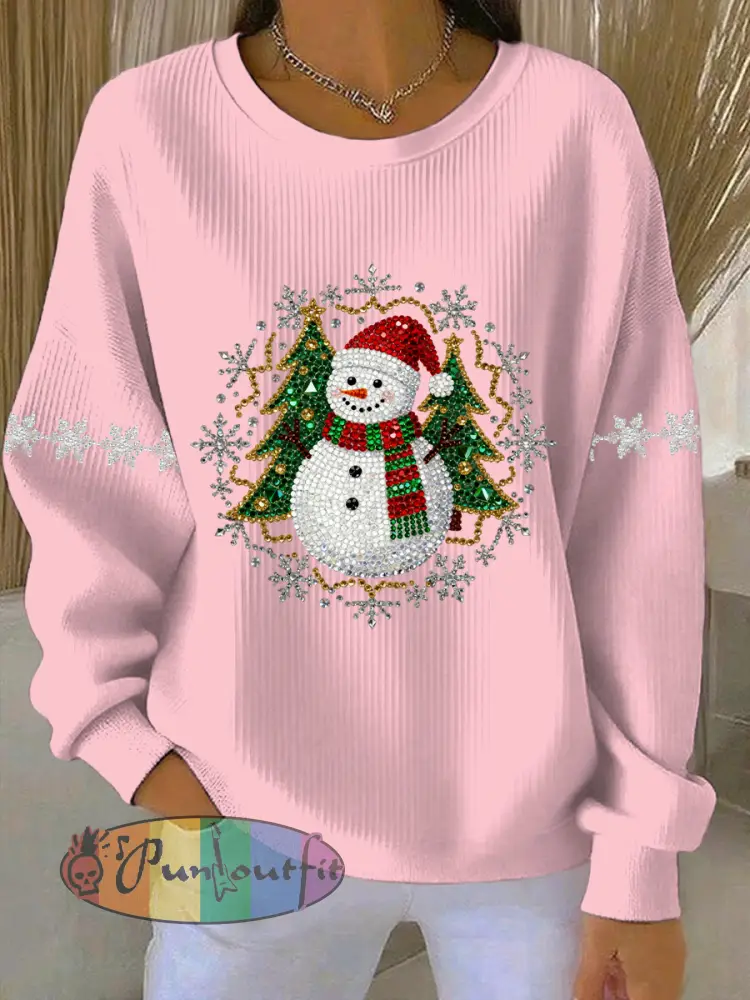 Women’s Christmas Print Casual Sweatshirt