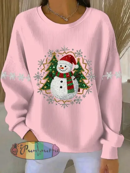 Women’s Christmas Print Casual Sweatshirt