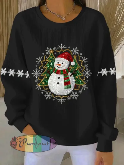 Women’s Christmas Print Casual Sweatshirt