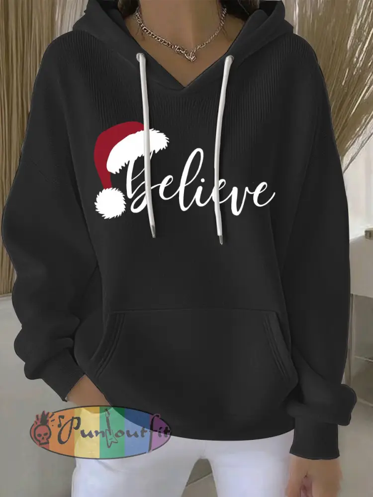 Women’s Christmas Print Casual Hoodie