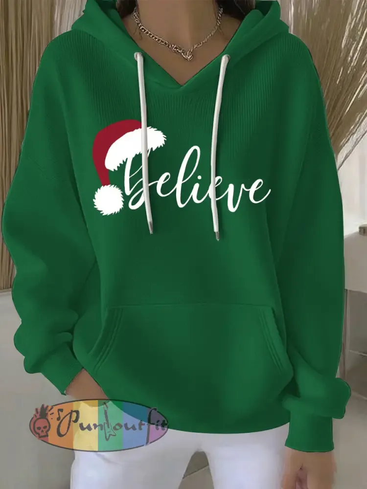 Women’s Christmas Print Casual Hoodie