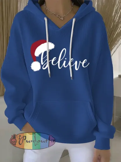 Women’s Christmas Print Casual Hoodie