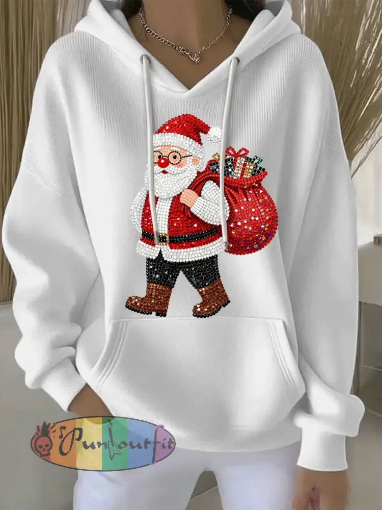 Women’s Christmas Print Casual Hoodie