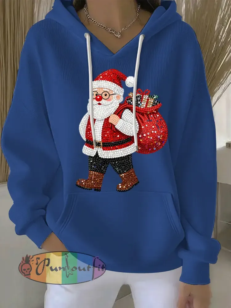 Women’s Christmas Print Casual Hoodie
