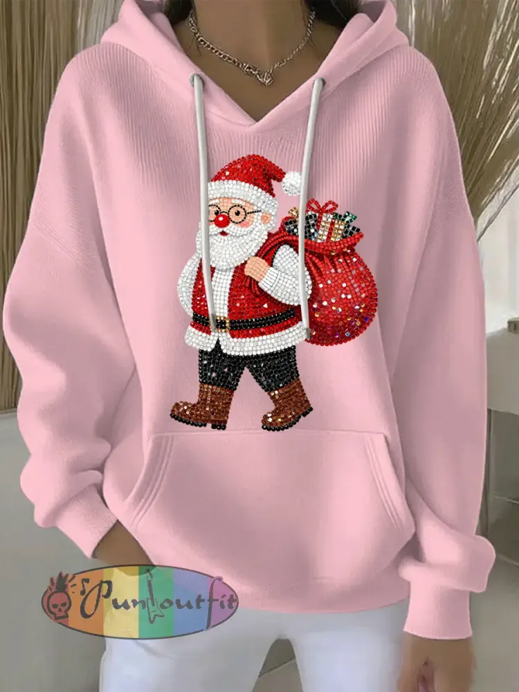 Women’s Christmas Print Casual Hoodie