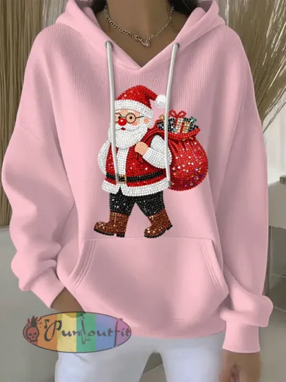 Women’s Christmas Print Casual Hoodie