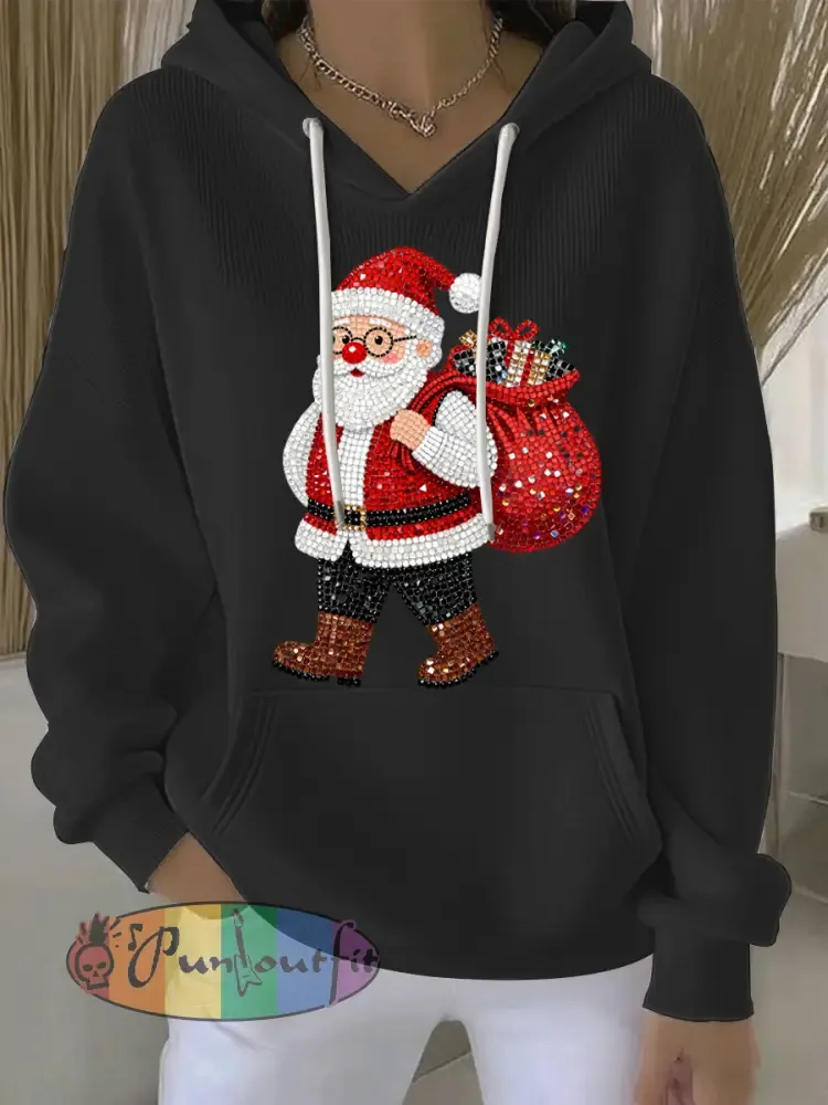 Women’s Christmas Print Casual Hoodie