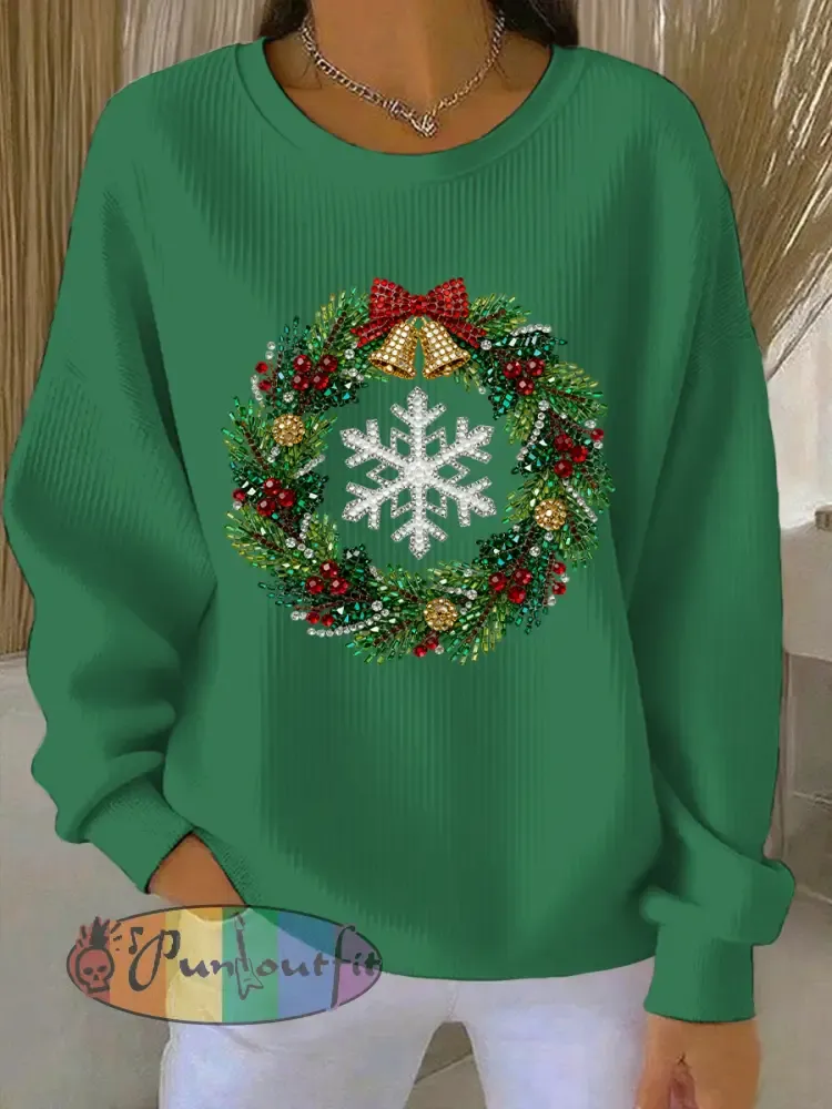 Women’s Christmas Print Casual Sweatshirt