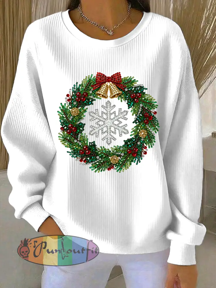 Women’s Christmas Print Casual Sweatshirt