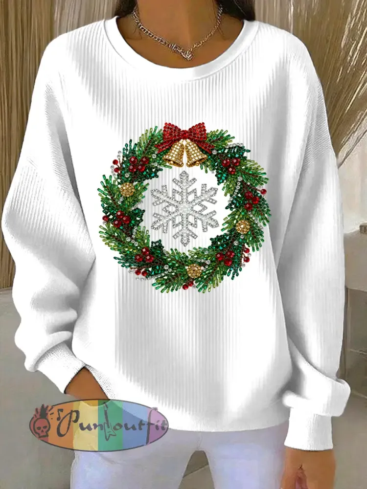 Women’s Christmas Print Casual Sweatshirt