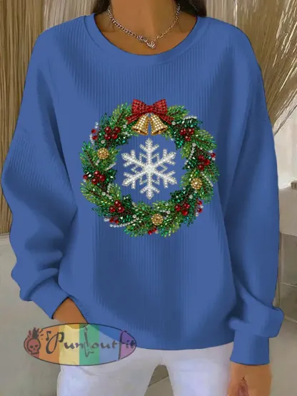 Women’s Christmas Print Casual Sweatshirt