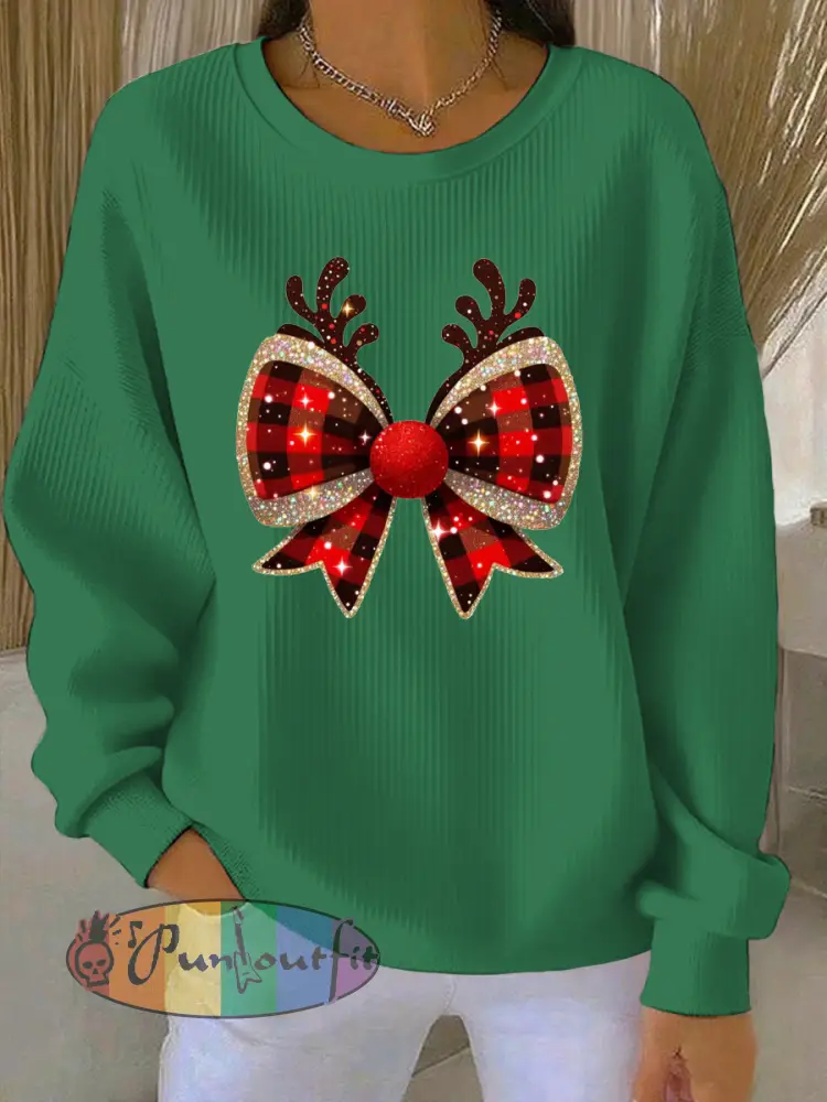 Women’s Christmas Print Casual Sweatshirt